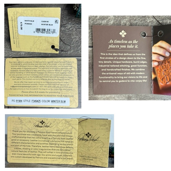 Patricia Nash Cassini Wristlet Winter Bloom NWT - Picture 13 of 13